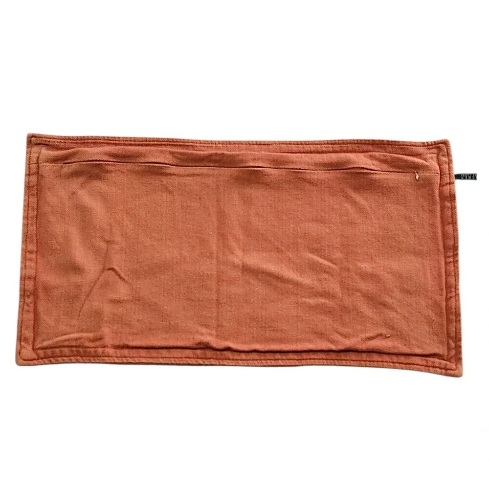 Ralph Lauren RLL Pillow Sham Terracotta Rustic Orange‎ Linen Blend Monogram